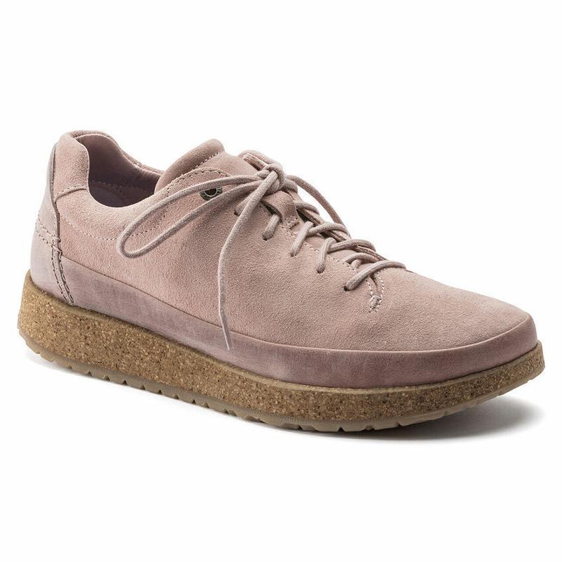 Birkenstock Honnef Low Soft Ruskind Læder Sko Dame Lyserød | DK 274NWY